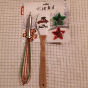 Art & Cook Xmas 4 PC BAKING SET
